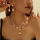 Ожерелья из сплава со стразами в форме капли FS-WG09A79-01-2