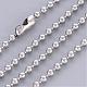 Stainless Steel Ball Chain Necklace Making X-IFIN-R114-1.5mm-1