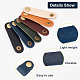 AHADEMAKER 12Pcs 6 Colors Cattlehide Leather Cable Straps AJEW-GA0004-67-4