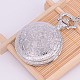 Openable Alloy Flat Round with Word Dad Pendant Necklace Quartz Pocket Watch WACH-M126-02-2