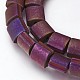 Electroplated Non-magnetic Synthetic Hematite Beads Strands G-P392-U08-2