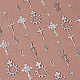Nbeads 42 個 7 スタイルのチベットスタイル合金クロスチャーム  アンティークシルバー十字架クロスペンダントチャームクリスチャン魚ペンダントイースターネックレスブレスレットイヤリングジュエリーメイキング DIY-NB0007-70-4