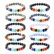 Bracelets extensibles de bijoux de yoga chakra BJEW-G554-02-1