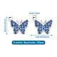 Encantos de la joyería de la mariposa de la aleación del cinc de 30pcs 5 colores FIND-TA0001-61-6