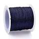 ポリエステル編組メタリック糸  DIYの編みこみのブレスレット作りと刺繡のために  インディゴ  0.4mm  6プライ  約54.68ヤード（50m）/ロール OCOR-I007-B-06-2