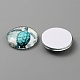 Кабошоны из стекла&nbsp;GLAA-WH0024-06C-2