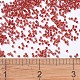 MIYUKIデリカビーズ  シリンダー  日本製シードビーズ  11/0  （db0295)が並ぶ赤いab  1.3x1.6mm  穴：0.8mm  約10000個/袋  50 G /袋 SEED-X0054-DB0295-4