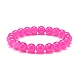 10MM Imitation Jade Glass Round Beads Stretch Bracelet for Women BJEW-JB07422-3