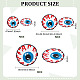 Benecreat 10 pièces 3 style globe oculaire injecté de sang fer sur/coudre sur les patchs DIY-BC0009-72-2