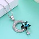 925 Sterling Silver Pendant Necklace NJEW-BB30716-6