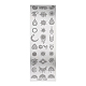 Placas de estampado de uñas de acero inoxidable X-MRMJ-Q044-001I-3