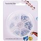 PandaHall Elite 159pcs 6 Size 304 Stainless Steel Bead Tips Clamshell Calotte End Cap Endcaps Knot Cover for Jewelry Craft Making(4-14.5mm) STAS-PH0004-15P-8