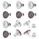 Nbeads 12 Sets 2 Style Iron & Zinc Alloy Button Pins for Jeans BUTT-NB0001-39-1