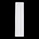 U 字型穴アクリルパール表示ボードルースビーズペーストボード  接着剤付き  ホワイト  長方形  24x5.95x0.2cm  インナーサイズ：22.3x3.9センチメートル ODIS-M006-01F-1