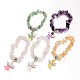 Natural Mixed Stone Kids Bracelets for Children's Day X-BJEW-JB02062-1