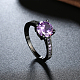 Los anillos de dedo rhinestone de cristal de moda de latón RJEW-BB18915-8-5