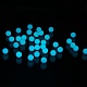 2 Strands Synthetic Luminous Stone Round Beads Strands G-SZ0001-84A-3