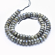 Electroplate Natural Labradorite Beads Strands G-K256-27D-2