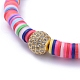 Handgefertigte Heishi Perlen Stretch Armbänder aus Fimo BJEW-JB05097-01-2