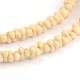 Os dépoli chapelets de perles de verre GLAA-J080-B06-1