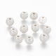 Pearlized Handmade Porcelain Round Beads X-PORC-S489-6mm-01-1