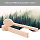 Schluchthandwerk Holzschnitzlöffel leere Buche unvollendete Holzhandwerk Set zum Schnitzen Löffelform geeignet für Anfänger Holzschnitzer (2St.) AJEW-GF0001-38-6