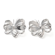 Серьги латунные гвоздики EJEW-K276-06B-P