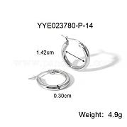 Преувеличенные серьги-кольца из нержавеющей стали 304 HB2914-6