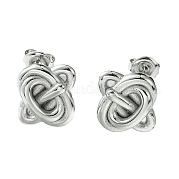 Серьги-гвоздики из нержавеющей стали 304 EJEW-Z038-01P