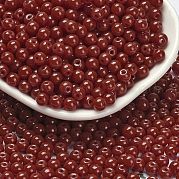 Непрозрачные цветные стеклянные бусины SEED-C001-02B-13