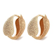 Brass Hoop Earrings KK-B082-21G