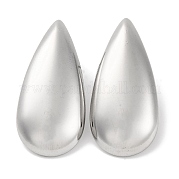Серьги-гвоздики в форме капли из нержавеющей стали 304 EJEW-D281-31S