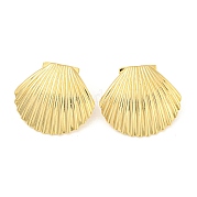Серьги-гвоздики из латуни с реечным покрытием KK-N255-05G-RS