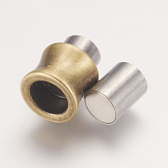 Fermoirs magnétiques en acier inoxydable 304 avec emembouts collées&nbsp;STAS-E144-054AB