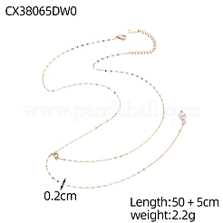 Lariat- und Y-Halskette aus Edelstahl 304&nbsp;NJEW-OY002-31G