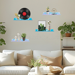 4 прямоугольная акриловая плавающая книжная полка&nbsp;AJEW-TN0001-03