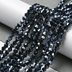 Trasparenti perle di vetro placca fili&nbsp;GLAA-F029-4mm-C02
