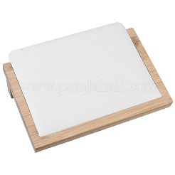 Деревянный органайзер для ожерелий с наклонной спинкой AJEW-WH20033-046A