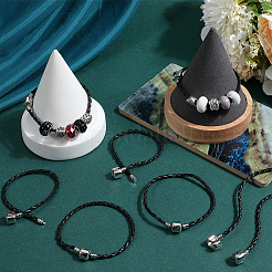 20 Stück geflochtenes PU-Lederband zum Basteln von Armbändern&nbsp;MAK-SC0001-30B