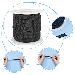 24 ярд плоского металлизированного полиэстерового эластичного шнура OCOR-WR0001-15D