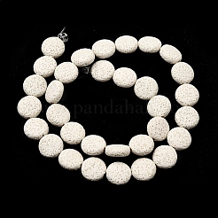 Бусы из натуральной лавы G-I034-A01-01B