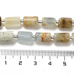 Нити из натурального голубого кальцита G-N327-06-05