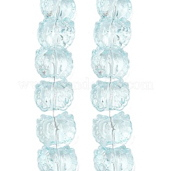 Perles de verre transparentes en filaments&nbsp;GL-CBA17FF-02K