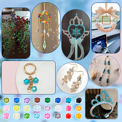 24 цвет прозрачных акриловых бусин&nbsp;TACR-PH0001-94