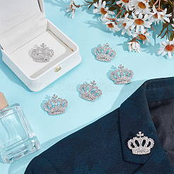 6 шт. брошь-корона со стразами&nbsp;JEWB-PH0001-52