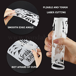 24 pz 24 stili di plastica per animali domestici scava fuori modelli di stencil per pittura&nbsp;DIY-WH0409-25