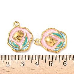 Подвески из нержавеющей стали 304 с эмалью&nbsp;STAS-I346-02G