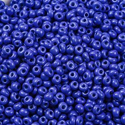ベーキングペイントガラスのシードビーズ8/0  丸い穴  ティアドロップ  藤紫色  3x2mm  穴：1mm  約18750個/ポンド&nbsp;SEED-M012-02A-54