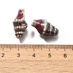 Perles en porcelaine manuelles&nbsp;PORC-H013-03-01