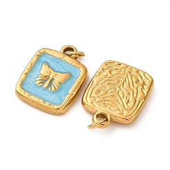 Подвески из нержавеющей стали 304 с эмалью&nbsp;STAS-U061-37G-A04